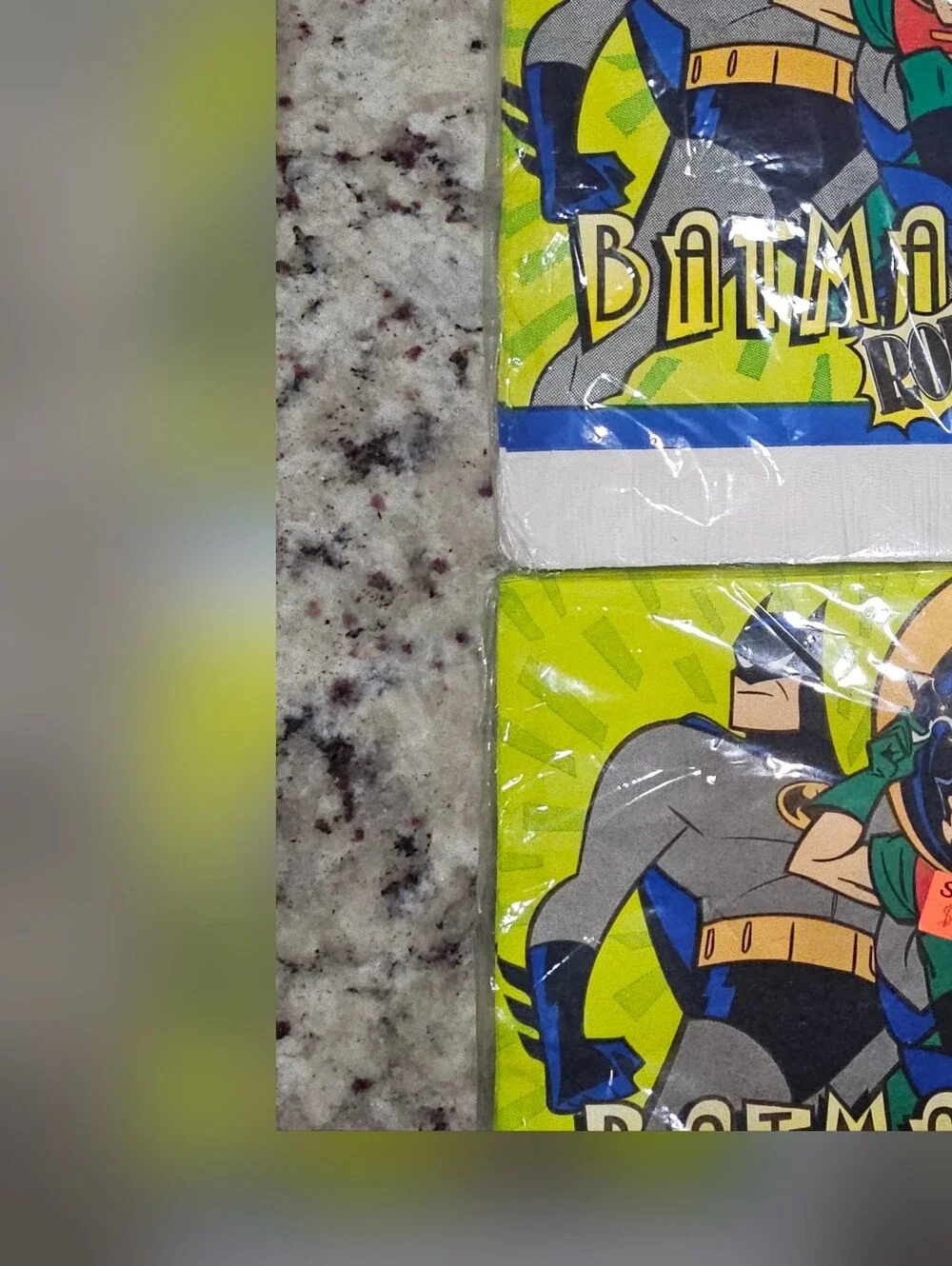 1997 Batman & Robin Party Tablecover And Napkins Birthday New And Sealed